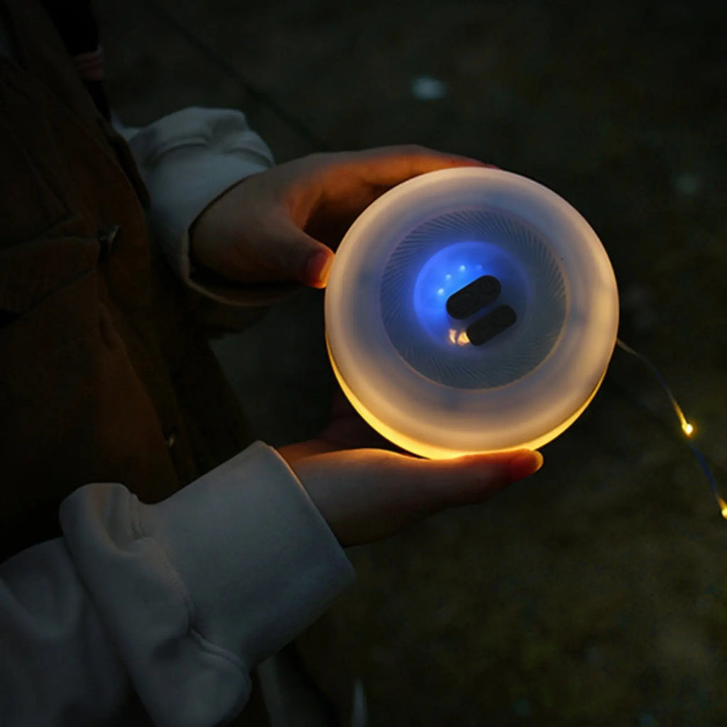 Retractable Luminous String Lamp Waterproof Retractable RGB String Lamp Hanging Tent Lamp Built-in Hook & Carabiner