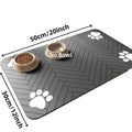 Pet Feeding Mat-Absorbent Pet Placemat Rubber Backing Quick Dry Water Mat for Dog Cat for Food and Water Bowl with Waterproof