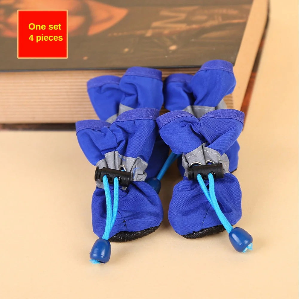 1PC Waterproof Soft Sole Rain Shoes Dog Foot Covers Ideal for Small to Medium Dogs Anti-Slip Protection for Paws